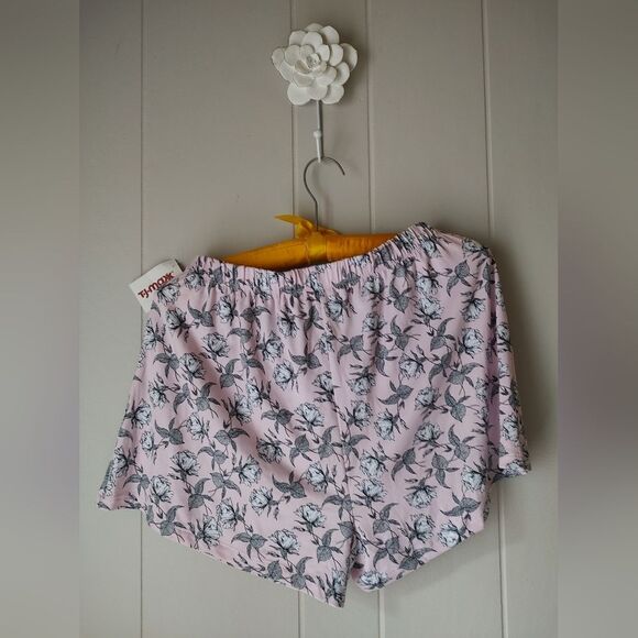 Rene Rofe Light Pink Floral Sleep Shorts Large - Picture 3 of 7